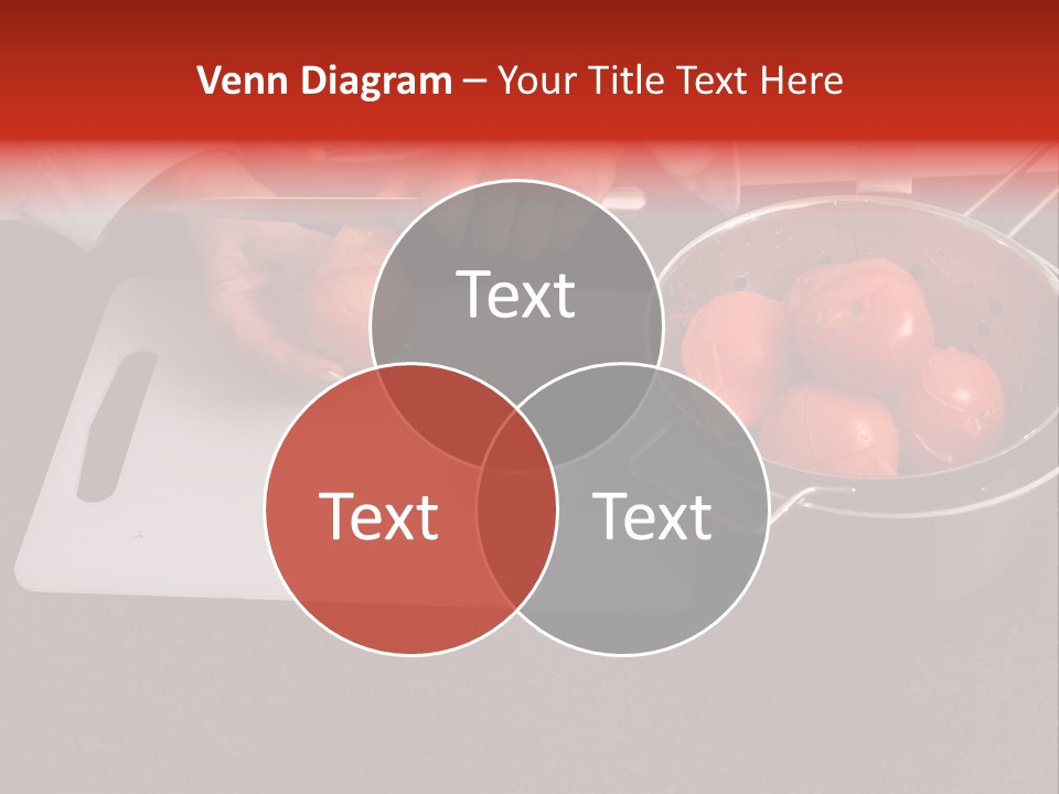 Chef Is Peeling Boiled Tomatos PowerPoint Template