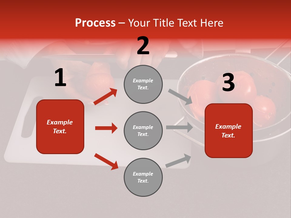 Chef Is Peeling Boiled Tomatos PowerPoint Template