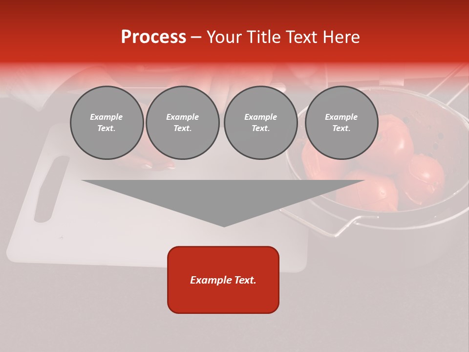 Chef Is Peeling Boiled Tomatos PowerPoint Template
