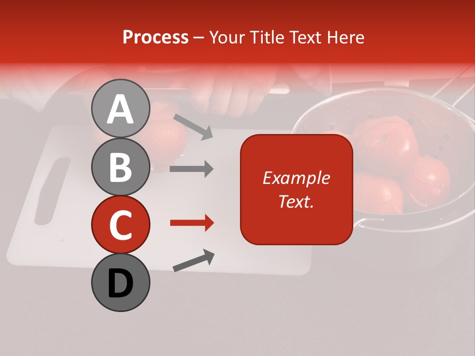 Chef Is Peeling Boiled Tomatos PowerPoint Template