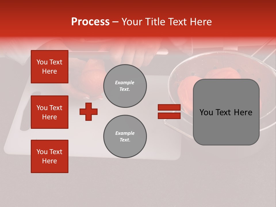 Chef Is Peeling Boiled Tomatos PowerPoint Template