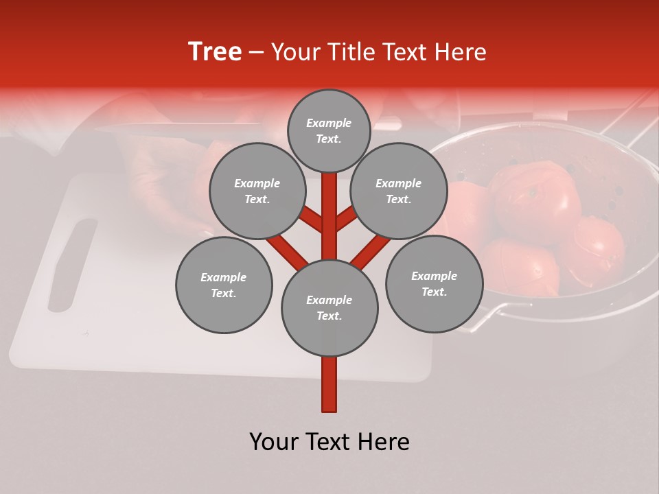 Chef Is Peeling Boiled Tomatos PowerPoint Template
