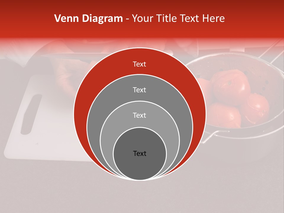 Chef Is Peeling Boiled Tomatos PowerPoint Template