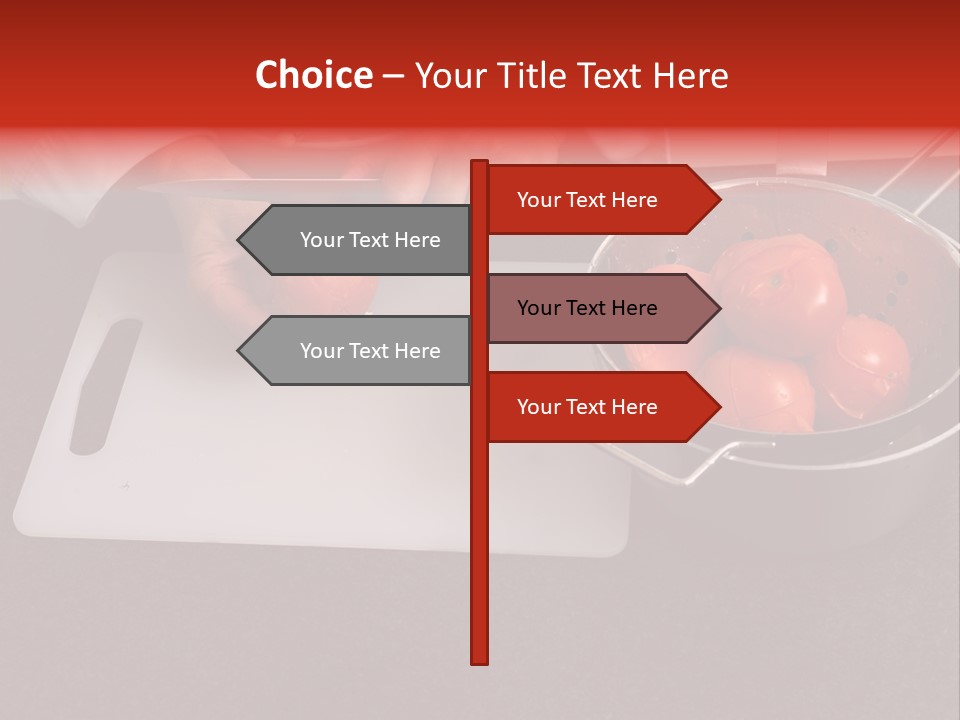 Chef Is Peeling Boiled Tomatos PowerPoint Template