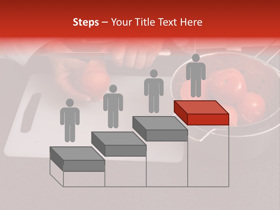 Chef Is Peeling Boiled Tomatos PowerPoint Template