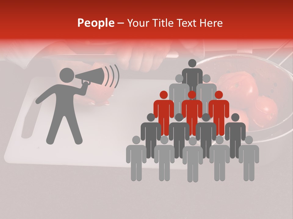 Chef Is Peeling Boiled Tomatos PowerPoint Template