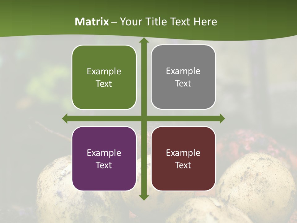 A First Harvest Of Organically Grown New Potatoes, Freshly Dug From The Ground Lying On Top Of The Soil, With A Garden Fork In The Background. PowerPoint Template