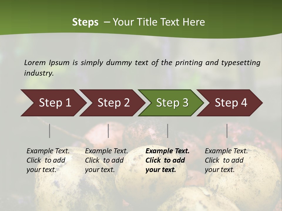 A First Harvest Of Organically Grown New Potatoes, Freshly Dug From The Ground Lying On Top Of The Soil, With A Garden Fork In The Background. PowerPoint Template
