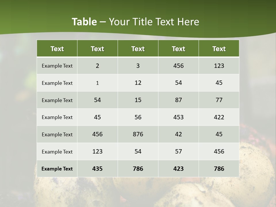 A First Harvest Of Organically Grown New Potatoes, Freshly Dug From The Ground Lying On Top Of The Soil, With A Garden Fork In The Background. PowerPoint Template