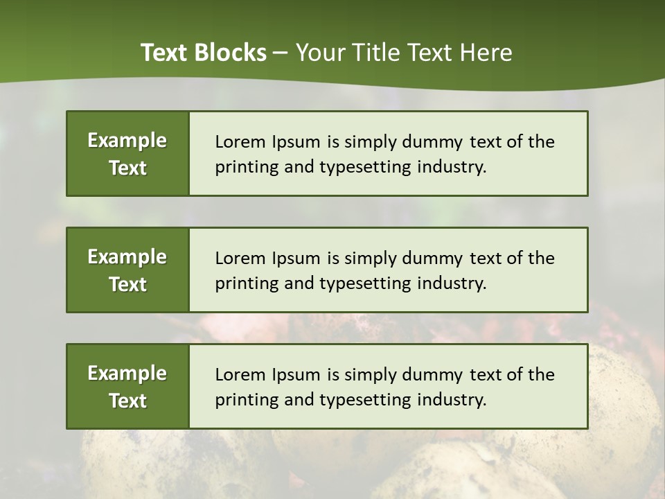 A First Harvest Of Organically Grown New Potatoes, Freshly Dug From The Ground Lying On Top Of The Soil, With A Garden Fork In The Background. PowerPoint Template