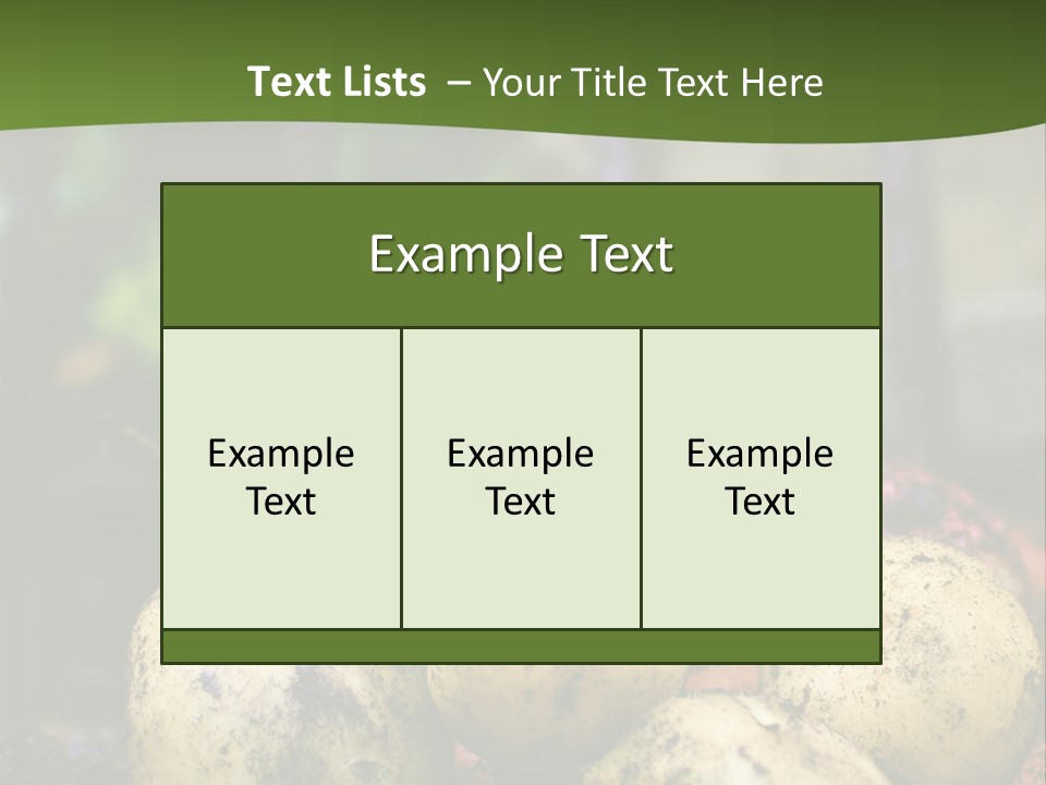 A First Harvest Of Organically Grown New Potatoes, Freshly Dug From The Ground Lying On Top Of The Soil, With A Garden Fork In The Background. PowerPoint Template