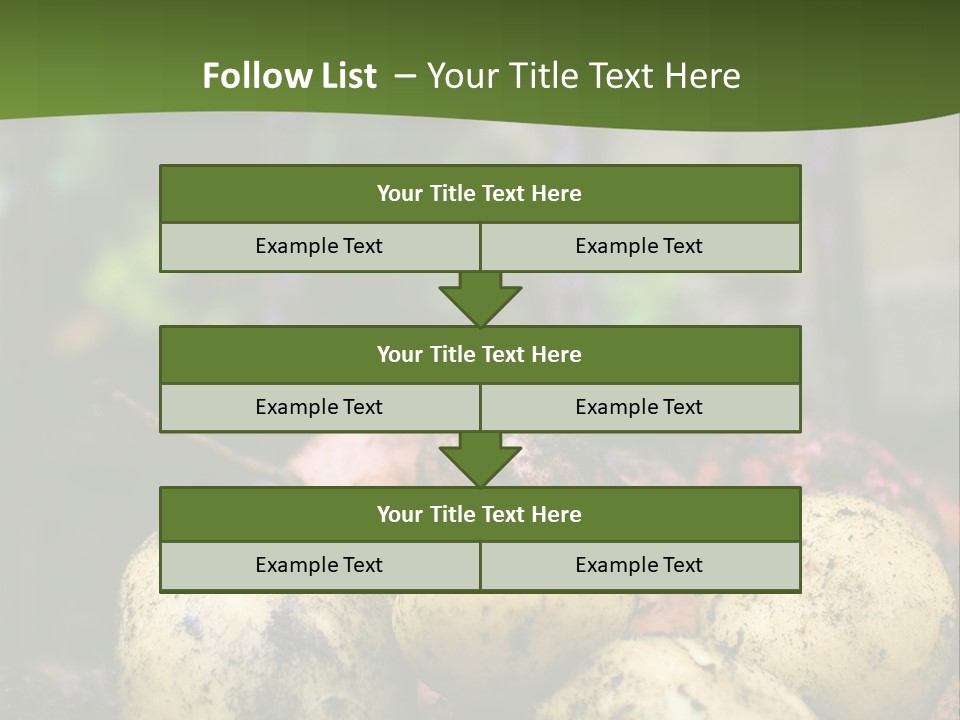A First Harvest Of Organically Grown New Potatoes, Freshly Dug From The Ground Lying On Top Of The Soil, With A Garden Fork In The Background. PowerPoint Template