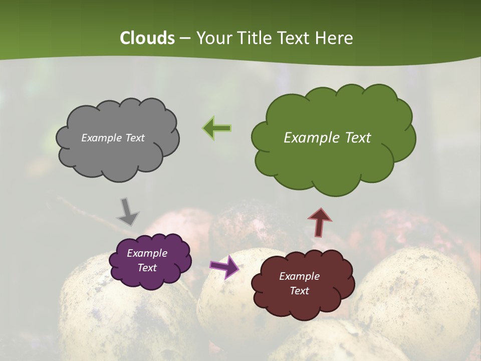 A First Harvest Of Organically Grown New Potatoes, Freshly Dug From The Ground Lying On Top Of The Soil, With A Garden Fork In The Background. PowerPoint Template