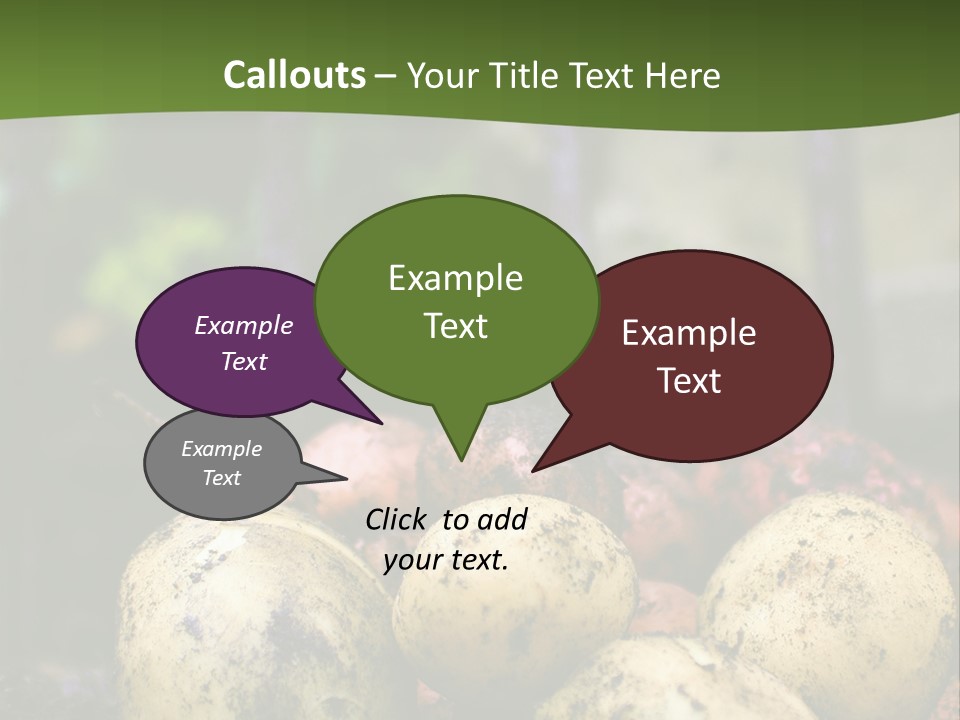 A First Harvest Of Organically Grown New Potatoes, Freshly Dug From The Ground Lying On Top Of The Soil, With A Garden Fork In The Background. PowerPoint Template