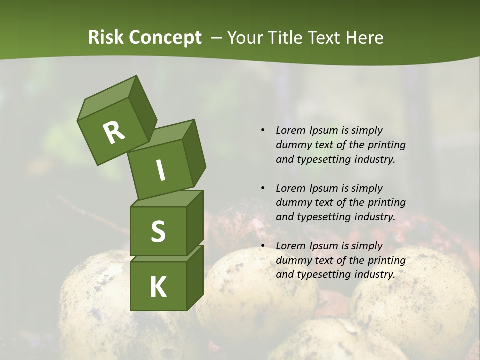 A First Harvest Of Organically Grown New Potatoes, Freshly Dug From The Ground Lying On Top Of The Soil, With A Garden Fork In The Background. PowerPoint Template