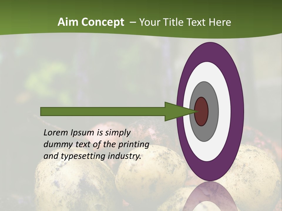 A First Harvest Of Organically Grown New Potatoes, Freshly Dug From The Ground Lying On Top Of The Soil, With A Garden Fork In The Background. PowerPoint Template