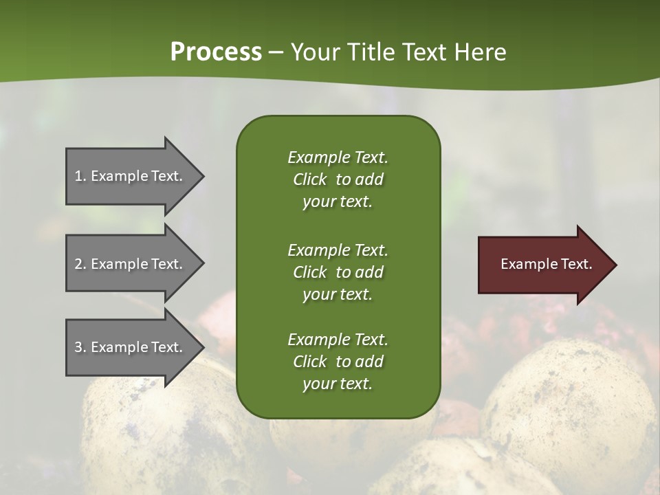 A First Harvest Of Organically Grown New Potatoes, Freshly Dug From The Ground Lying On Top Of The Soil, With A Garden Fork In The Background. PowerPoint Template
