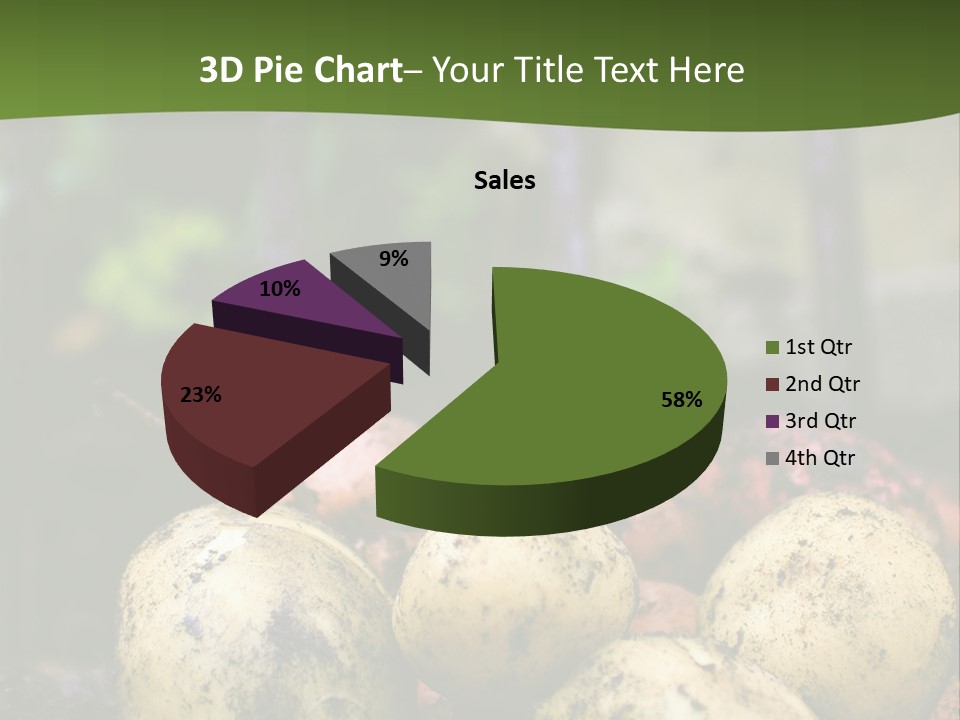 A First Harvest Of Organically Grown New Potatoes, Freshly Dug From The Ground Lying On Top Of The Soil, With A Garden Fork In The Background. PowerPoint Template