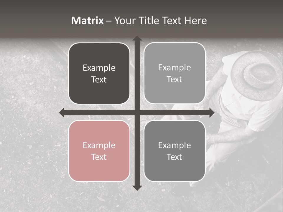 Old Man Sitting On Steps Alone, Hdr Image PowerPoint Template