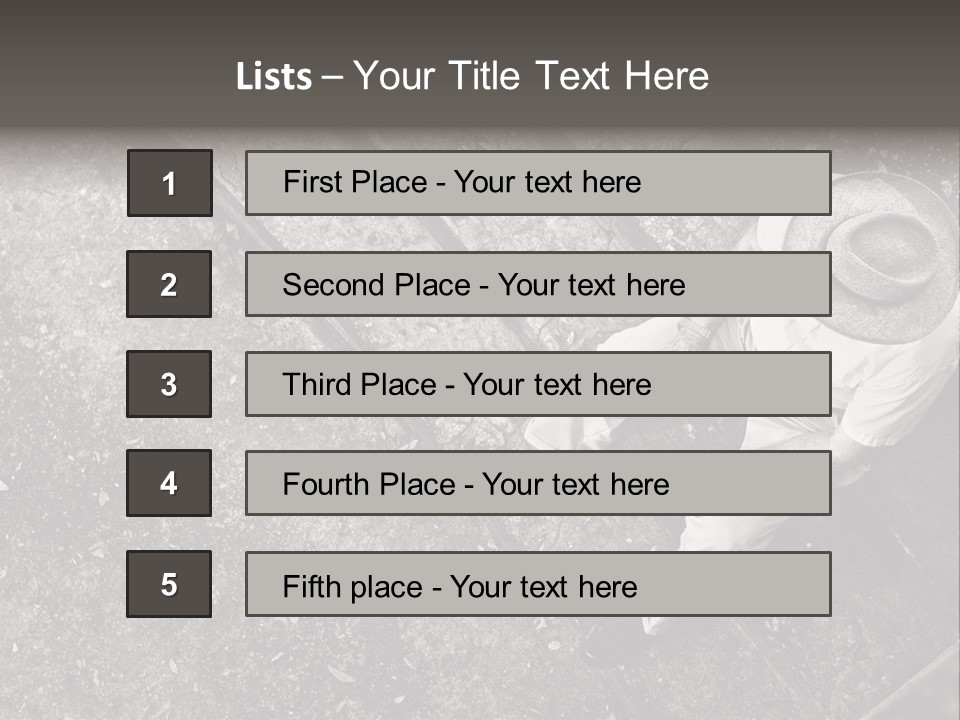 Old Man Sitting On Steps Alone, Hdr Image PowerPoint Template