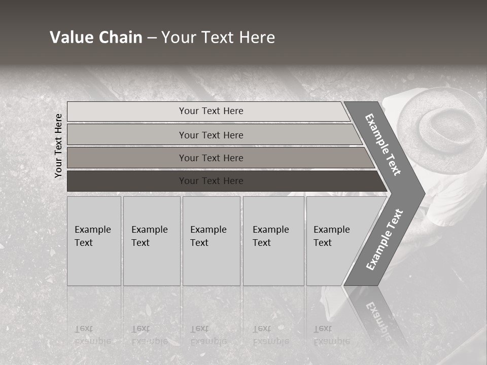 Old Man Sitting On Steps Alone, Hdr Image PowerPoint Template