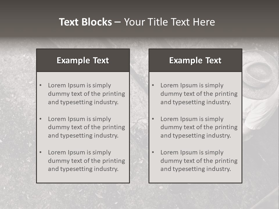 Old Man Sitting On Steps Alone, Hdr Image PowerPoint Template