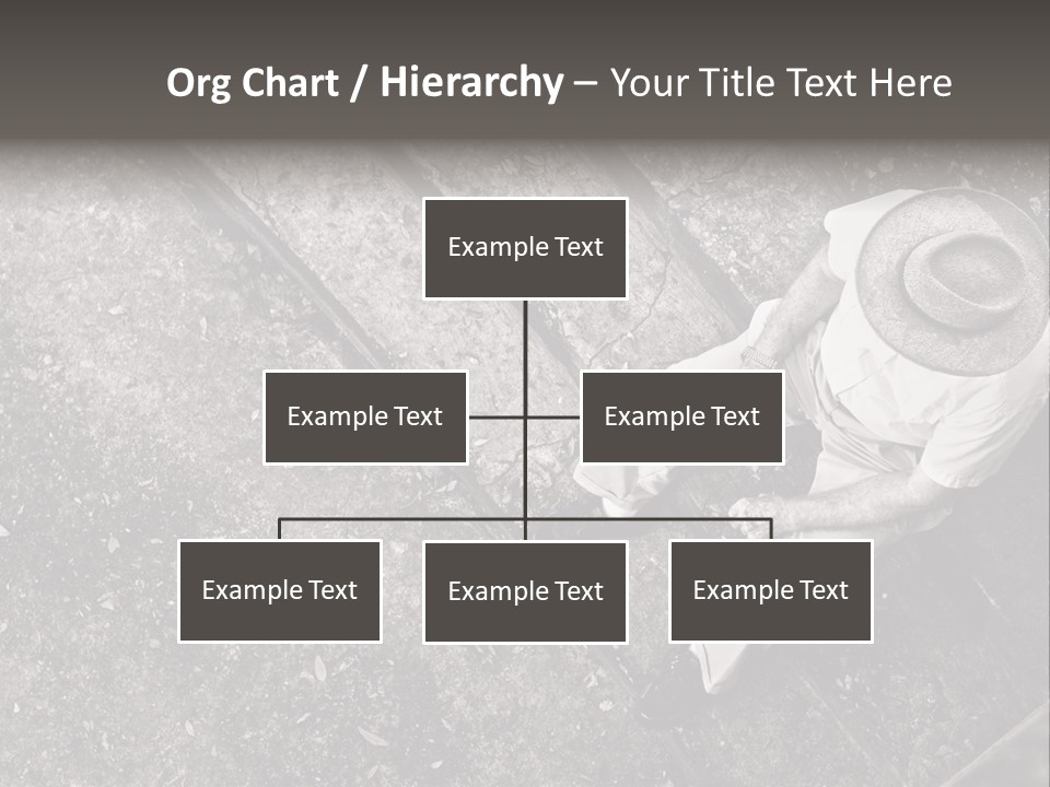 Old Man Sitting On Steps Alone, Hdr Image PowerPoint Template