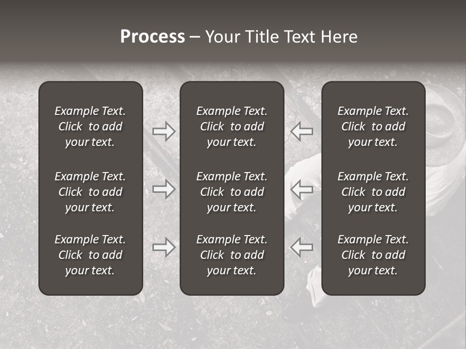 Old Man Sitting On Steps Alone, Hdr Image PowerPoint Template