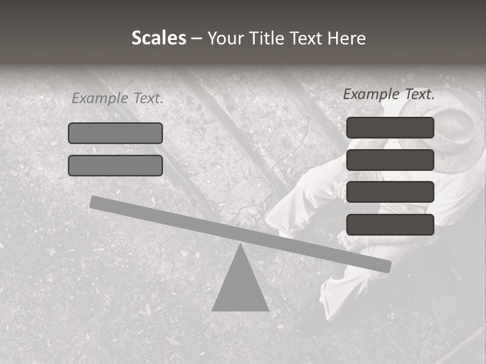 Old Man Sitting On Steps Alone, Hdr Image PowerPoint Template