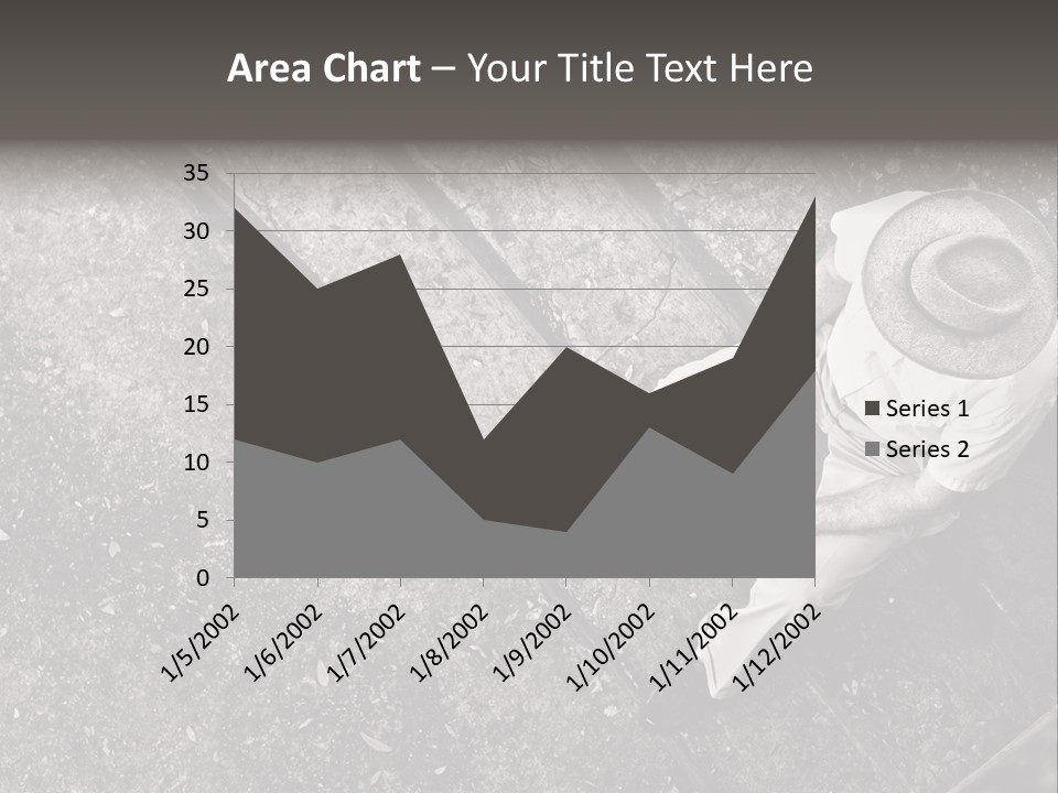 Old Man Sitting On Steps Alone, Hdr Image PowerPoint Template