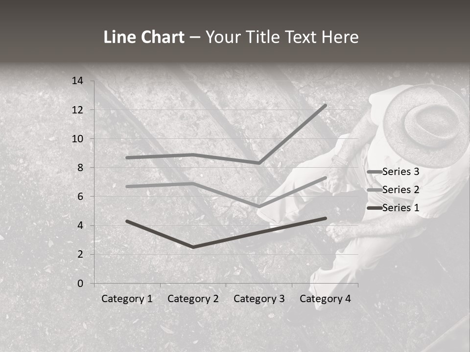 Old Man Sitting On Steps Alone, Hdr Image PowerPoint Template