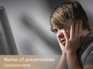 Cyber Bullying Concept PowerPoint Template