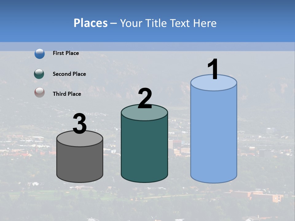 Attractive Female Businesswoman In The Office, Work Overload. Studio Shot. PowerPoint Template