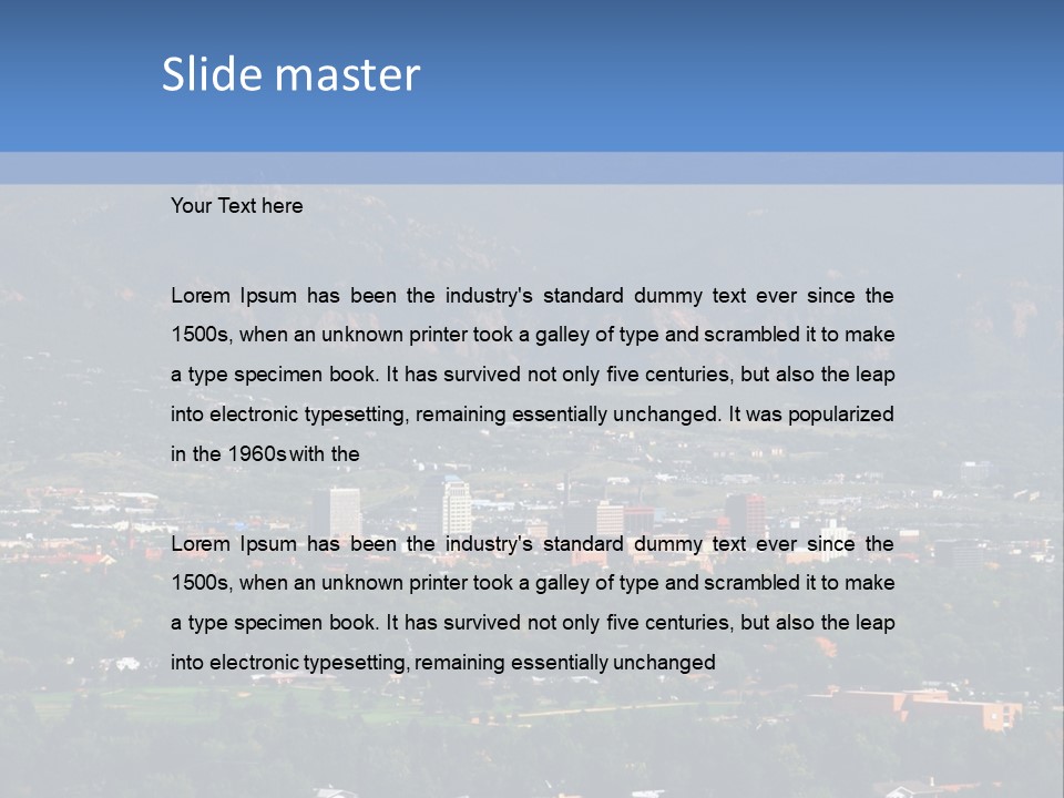 Attractive Female Businesswoman In The Office, Work Overload. Studio Shot. PowerPoint Template