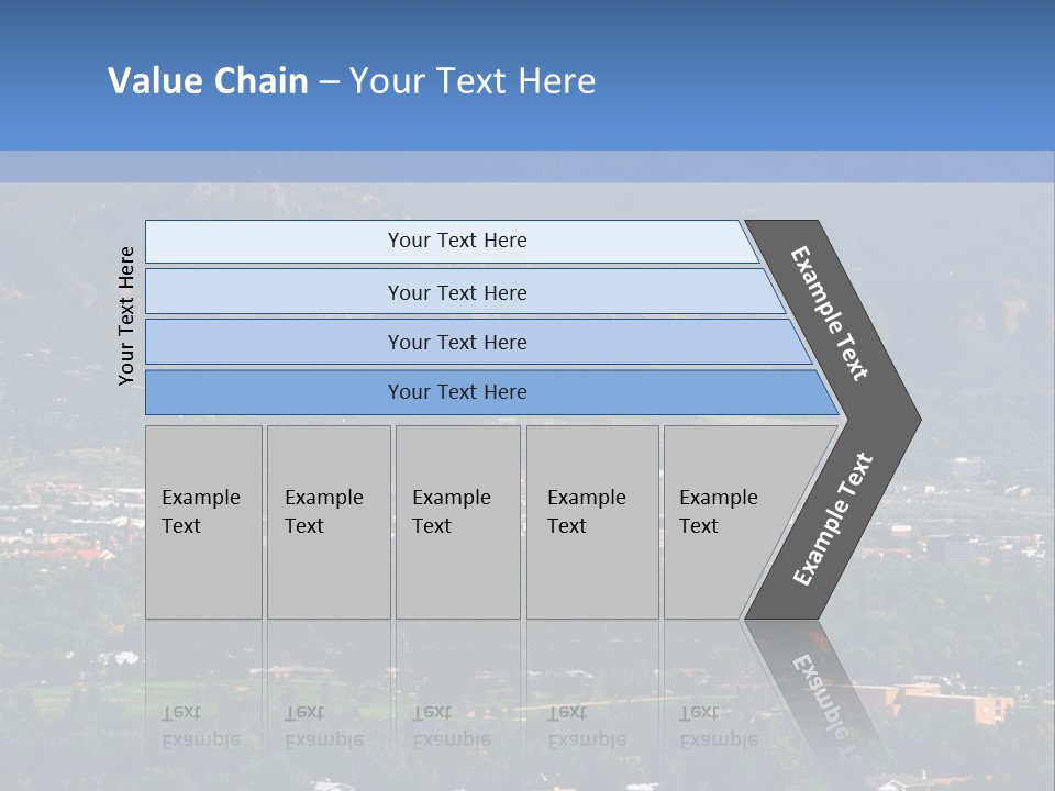Attractive Female Businesswoman In The Office, Work Overload. Studio Shot. PowerPoint Template