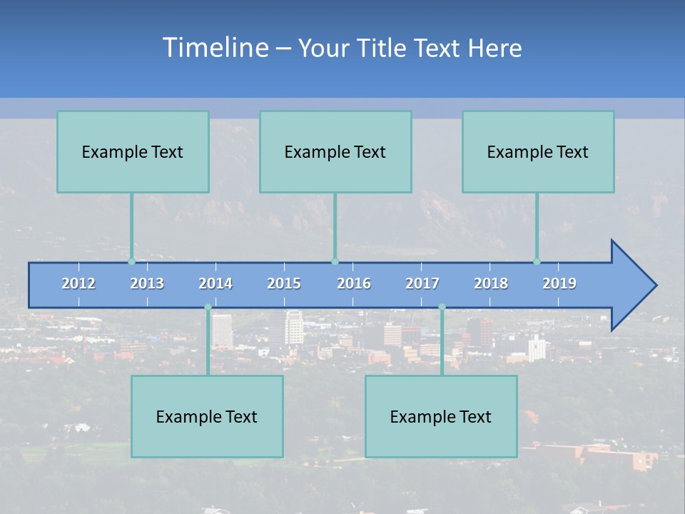 Attractive Female Businesswoman In The Office, Work Overload. Studio Shot. PowerPoint Template