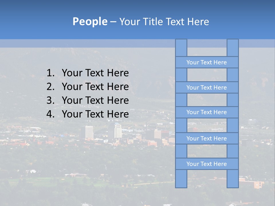 Attractive Female Businesswoman In The Office, Work Overload. Studio Shot. PowerPoint Template