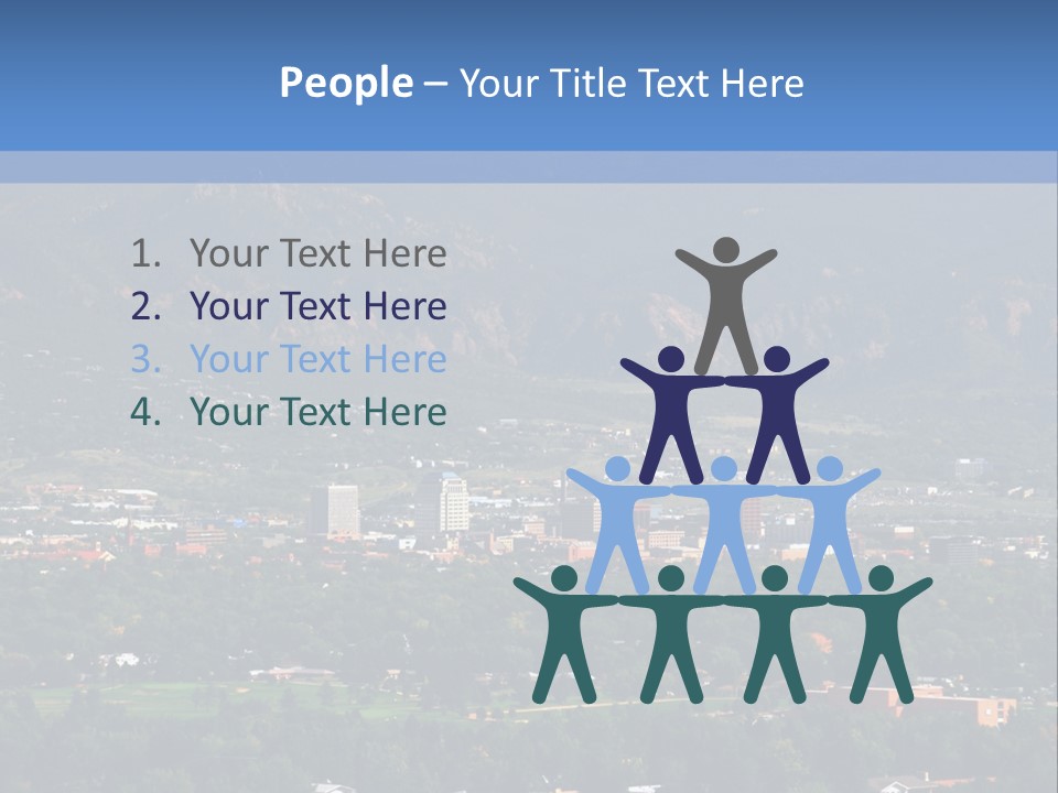 Attractive Female Businesswoman In The Office, Work Overload. Studio Shot. PowerPoint Template