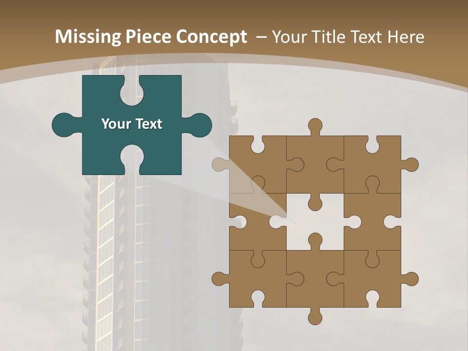 Modern Apartment Building At Sunset In Austin, Texas. PowerPoint Template