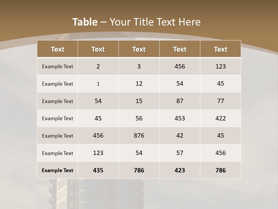 Modern Apartment Building At Sunset In Austin, Texas. PowerPoint Template