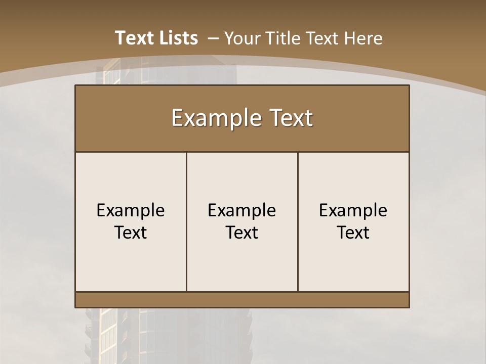 Modern Apartment Building At Sunset In Austin, Texas. PowerPoint Template