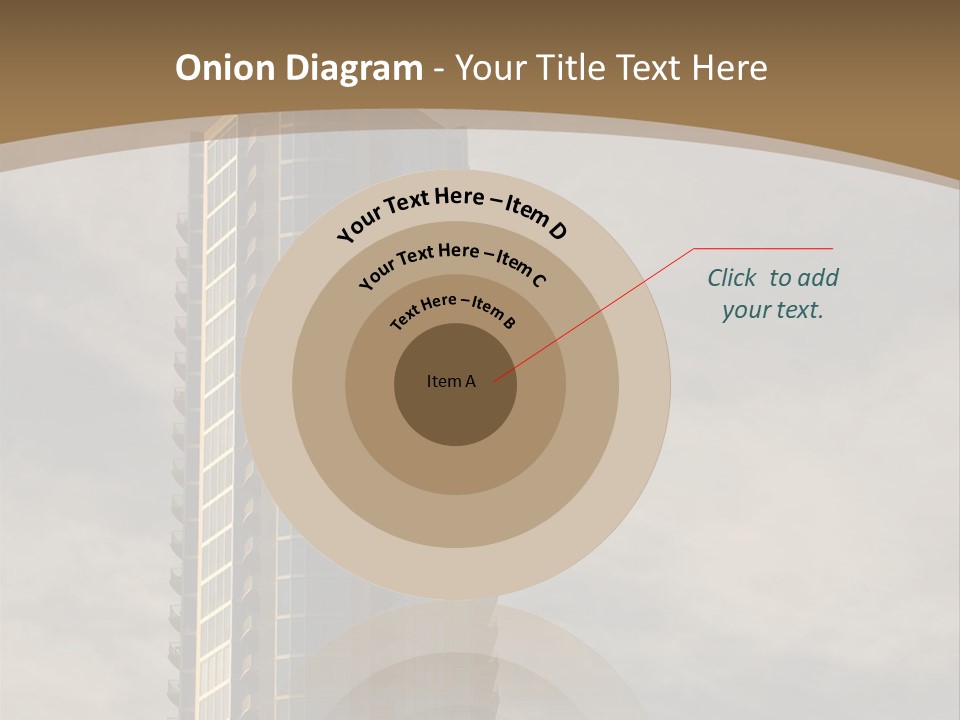 Modern Apartment Building At Sunset In Austin, Texas. PowerPoint Template