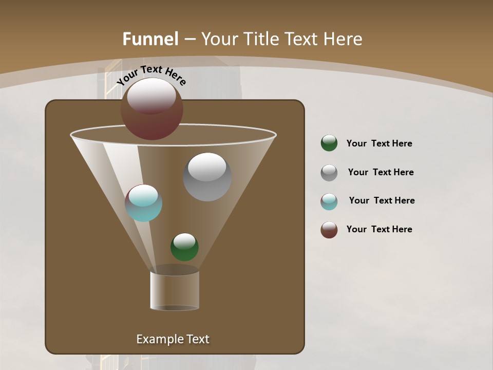 Modern Apartment Building At Sunset In Austin, Texas. PowerPoint Template
