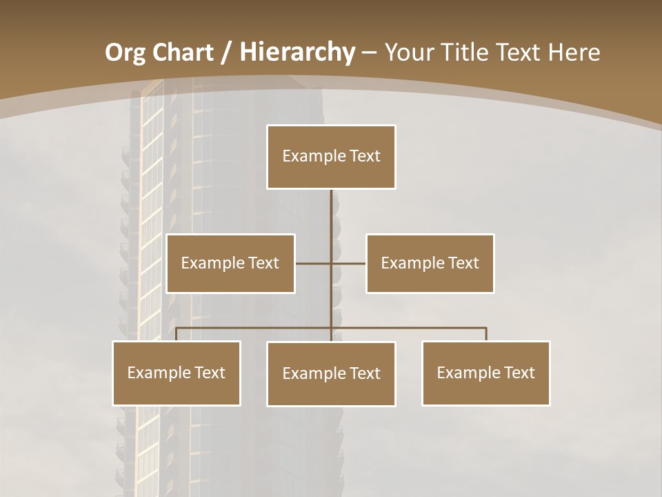 Modern Apartment Building At Sunset In Austin, Texas. PowerPoint Template