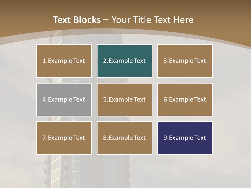 Modern Apartment Building At Sunset In Austin, Texas. PowerPoint Template
