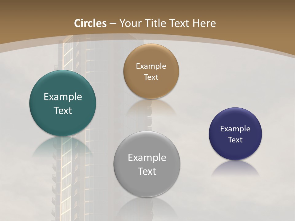 Modern Apartment Building At Sunset In Austin, Texas. PowerPoint Template