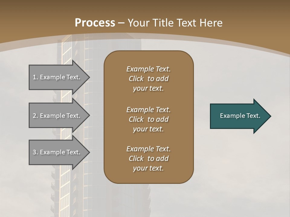 Modern Apartment Building At Sunset In Austin, Texas. PowerPoint Template