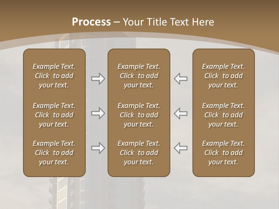 Modern Apartment Building At Sunset In Austin, Texas. PowerPoint Template