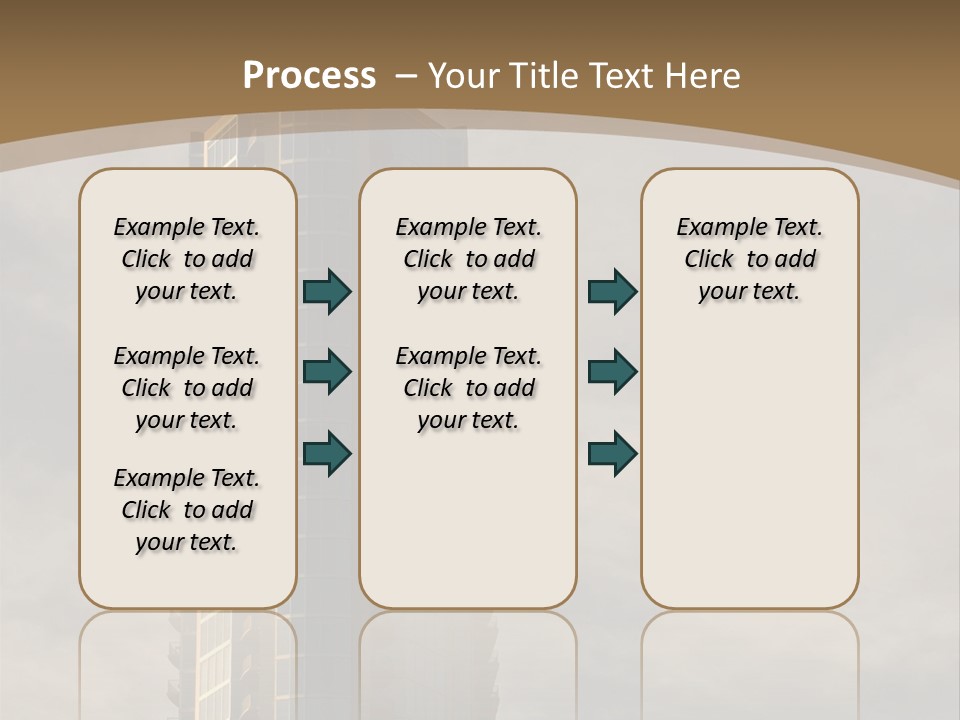 Modern Apartment Building At Sunset In Austin, Texas. PowerPoint Template