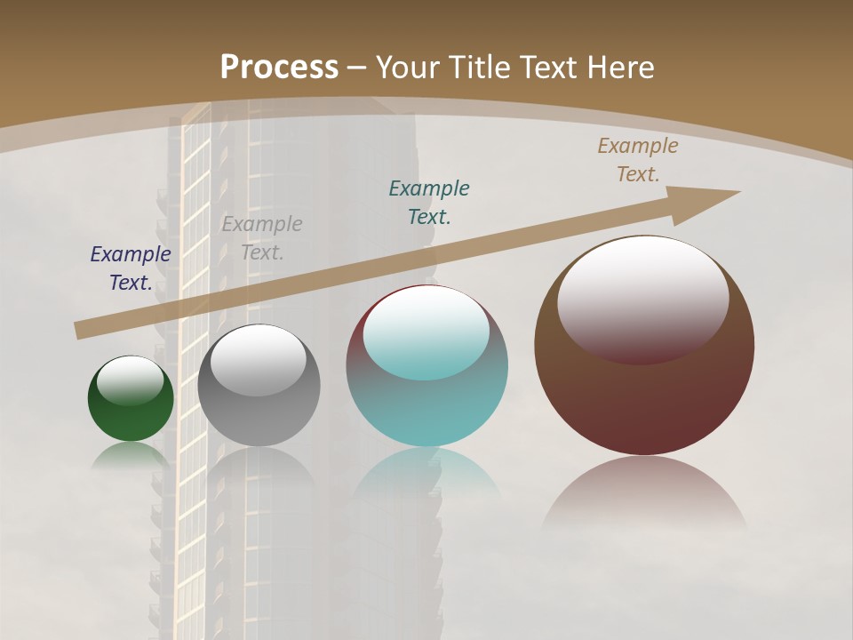 Modern Apartment Building At Sunset In Austin, Texas. PowerPoint Template